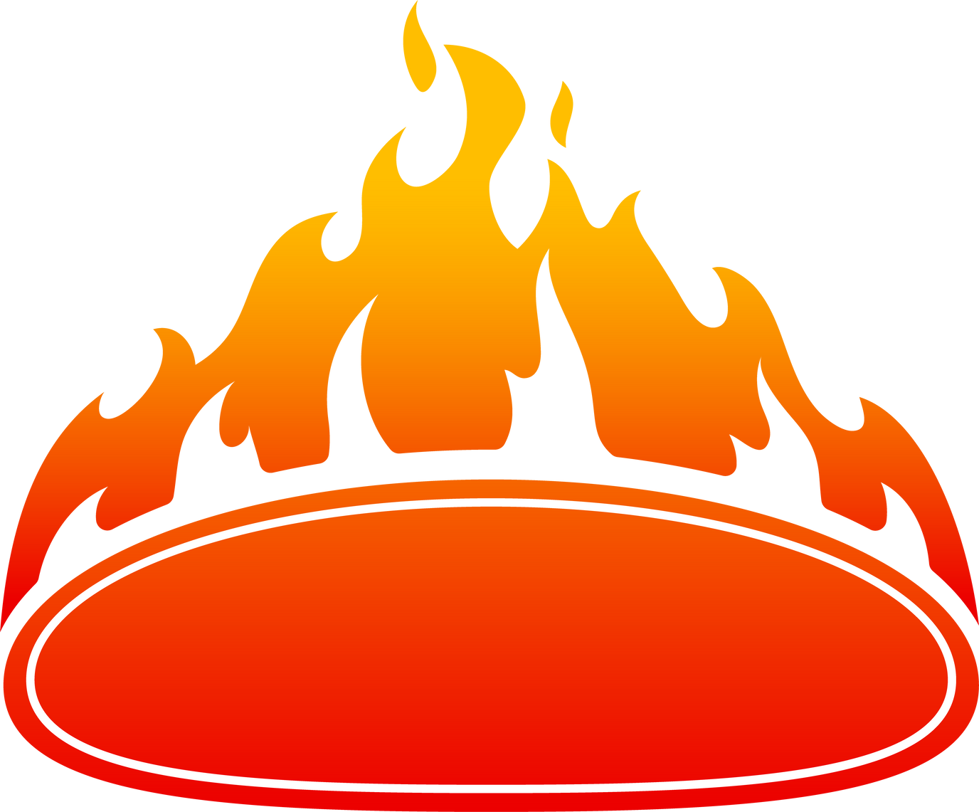 Hot Price Deal Promotion Label with Fire Flame